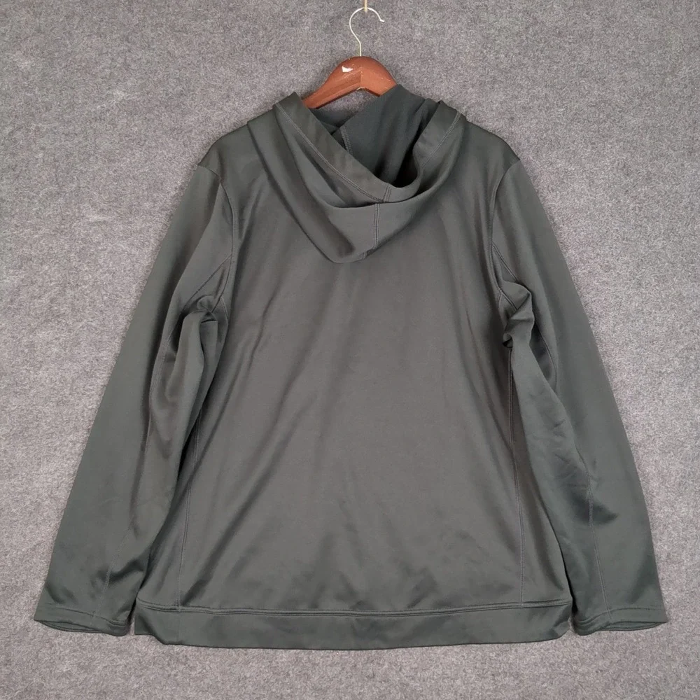 Nike Dri-FIT Fly Mens XL Dark Gray Pullover Hoodie Graphic Swoosh Sweatshirt